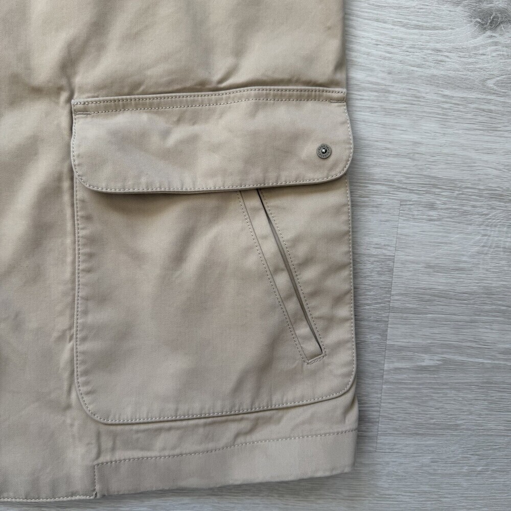 Lacoste Chore Jacket VINTAGE Women's (FR 40) 8 US RARE TONAL LOGO Coat Beige EUC - Picture 9 of 16
